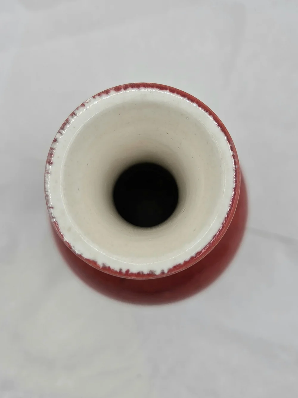 Vintage Royal Haeger Pottery Red Ombre Vase 8